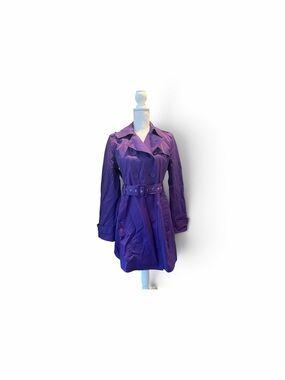 Kenneth Cole Reaction Purple Trench Coat